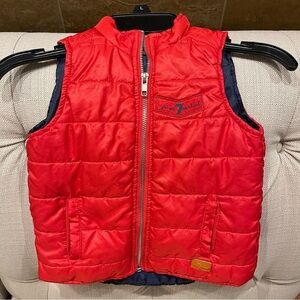 BC: 7 For all man kind red Puffer vest Sz 2T